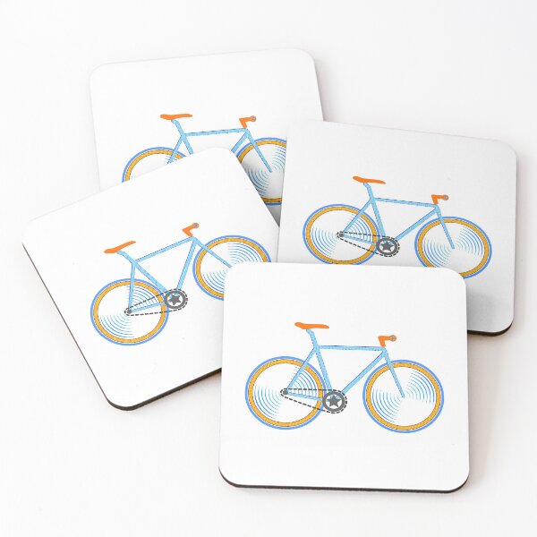 Item preview, Fixie Naranja y Azul designed and sold by RonTo.