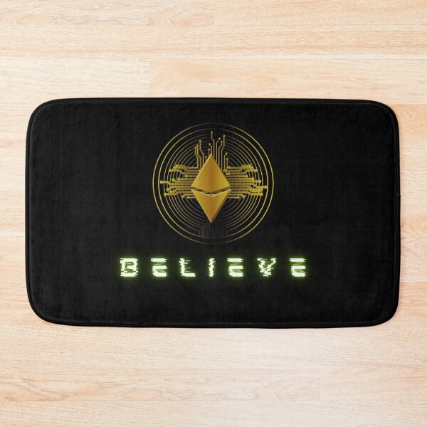 Item preview, Ethereum, Believe, Believe in Ethereum, Ether, ETH, to the moon, Crypto, Krypto, Blockchain, HODL, Trading, Bitcoin, BTC, cryptocurrency designed and sold by karlsageder.