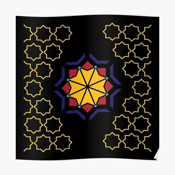  Arabic tiles Moroccan Mosaic Poster