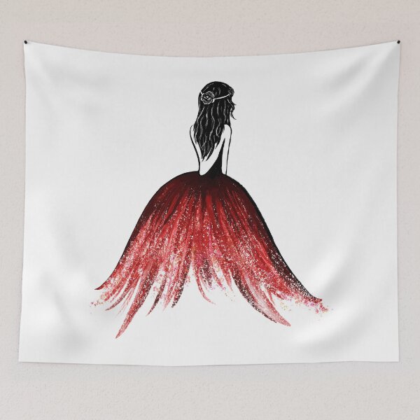 Item preview, Ballgown Girl Red designed and sold by Olivia Ossege.