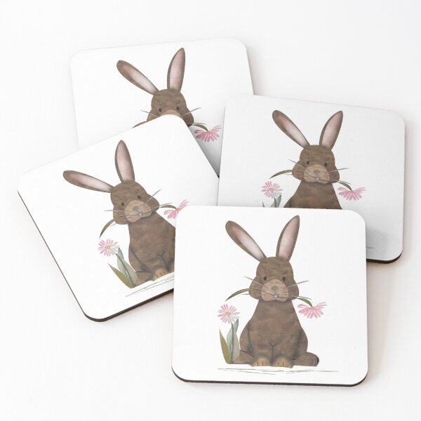 Item preview, Adorable Watercolor Rabbit says I love you - Cute designed and sold by Caroline Laursen.