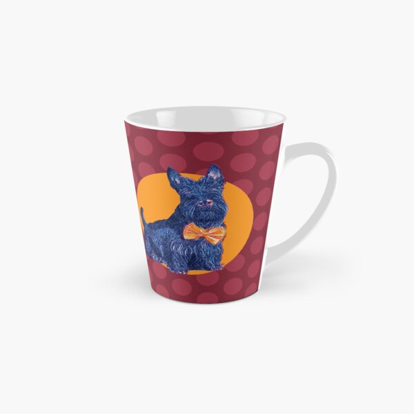 Cute Scottish Terrier Dog wearing a bow tie Tall Mug