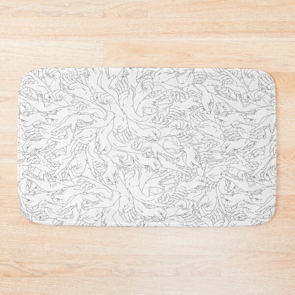 Item preview, Black and White Hand Pattern designed and sold by Hether McCuistion.