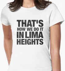 Lima Heights - Black Women's Fitted T-Shirt