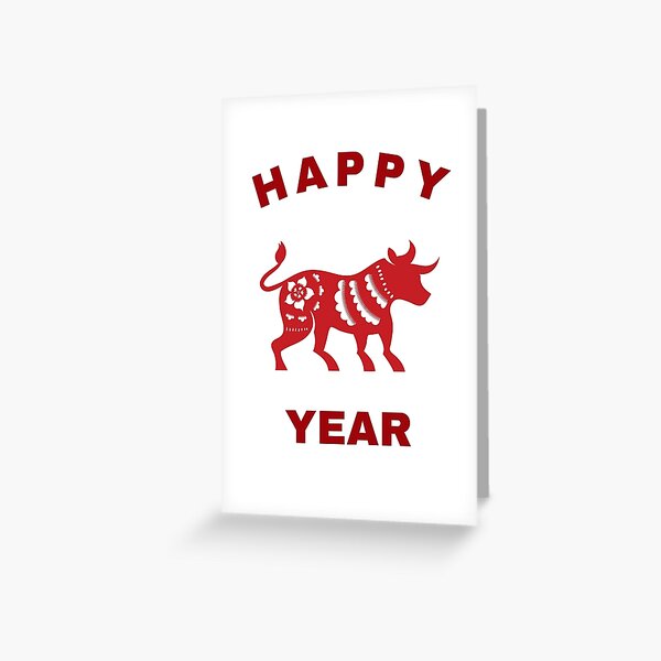 Item preview, Chinese new year 2021 / happy niu year, ox zodiac! designed and sold by FourNuns.