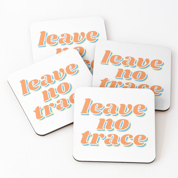 Item preview, Leave No Trace retro orange and blue designed and sold by DoctorKepler.