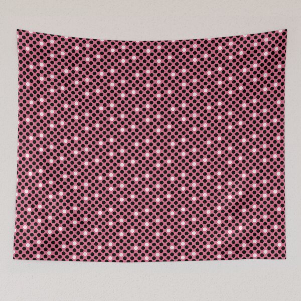 Item preview, Black and White Polka Dots on Pink designed and sold by Zerasu.