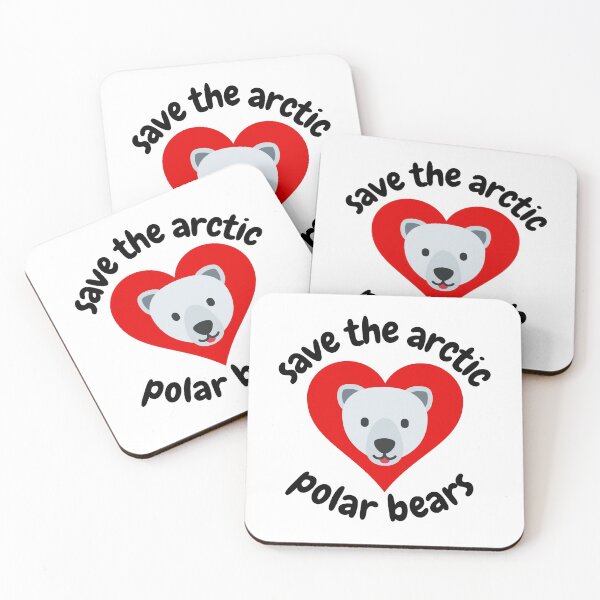Item preview, Save the Arctic Polar Bears Black Text designed and sold by JEL-Designs.
