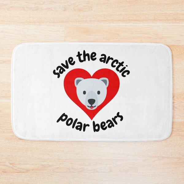 Item preview, Save the Arctic Polar Bears Black Text designed and sold by JEL-Designs.