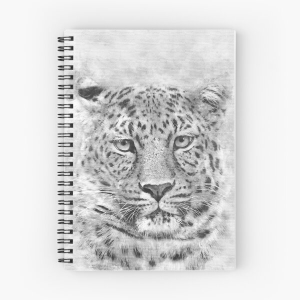 Item preview, Leopard Watercolor Black & White, Art Print By LandSartprints  designed and sold by LandSartprints.