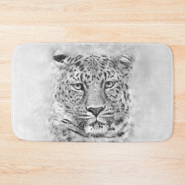 Item preview, Leopard Watercolor Black & White, Art Print By LandSartprints  designed and sold by LandSartprints.