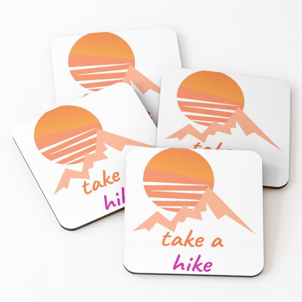 Item preview, Take a Hike Sunset Mountain 80s retro designed and sold by BadLatitude.