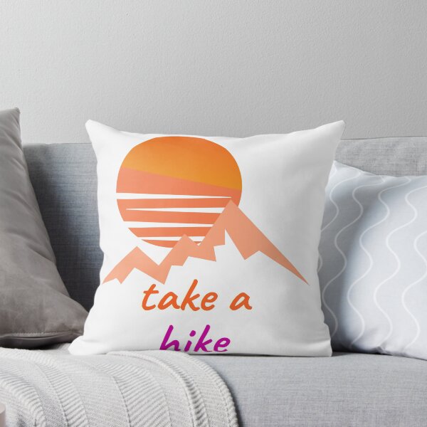 Item preview, Take a Hike Sunset Mountain 80s retro designed and sold by BadLatitude.