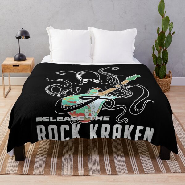 Item preview, rock music kraken guitar lover designed and sold by Jaime Brash.