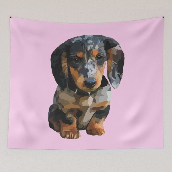 Item preview, Dachsund Valentine, Miniature Dachsund Illustration  designed and sold by ToriaScarlett.