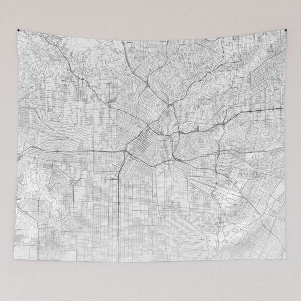 Item preview, Los Angeles Map, Art Print By LandSartprints designed and sold by LandSartprints.