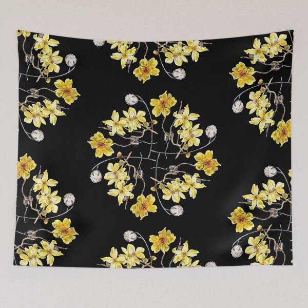 Item preview, Yellow Kapok repeat design designed and sold by Anne Huth.