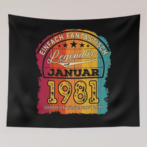 Item preview, 40th Birthday 40 Years Born In 1981 January designed and sold by Renergie.