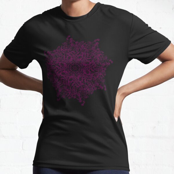 Rosace héraldique avec lapin, personnage féminin et cerf T-shirt respirant
