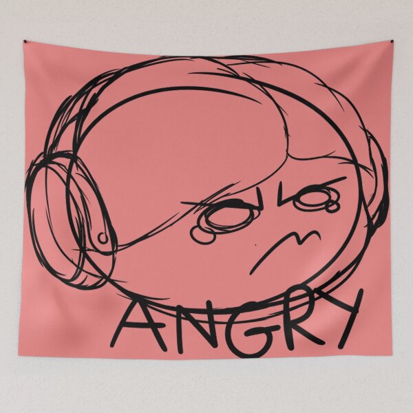 Item preview, Angy Sketchy Pastel Red designed and sold by RoleCallDnD.