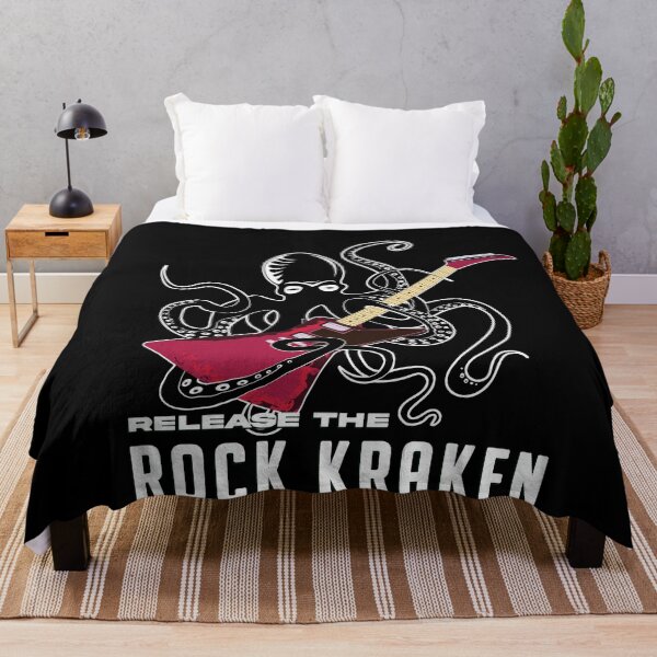 Item preview, Kraken loves guitar, rock guitar lover designed and sold by Jaime Brash.