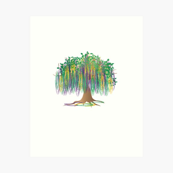 Mardi Gras Tree - Freezingcajun - Paintings & Prints, Buildings