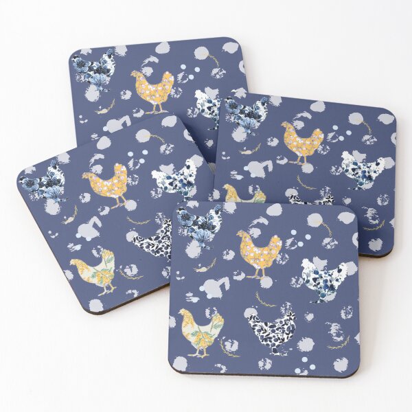 Item preview, Floral chickens  designed and sold by mclaurin612.