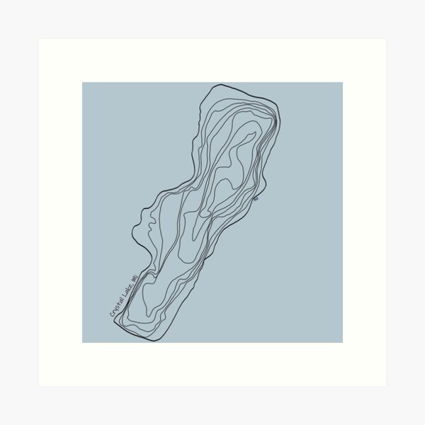 Item preview, Crystal Lake, MI designed and sold by The Water Nerd.