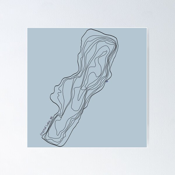 Item preview, Crystal Lake, MI designed and sold by The Water Nerd.