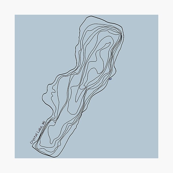 Item preview, Crystal Lake, MI designed and sold by The Water Nerd.