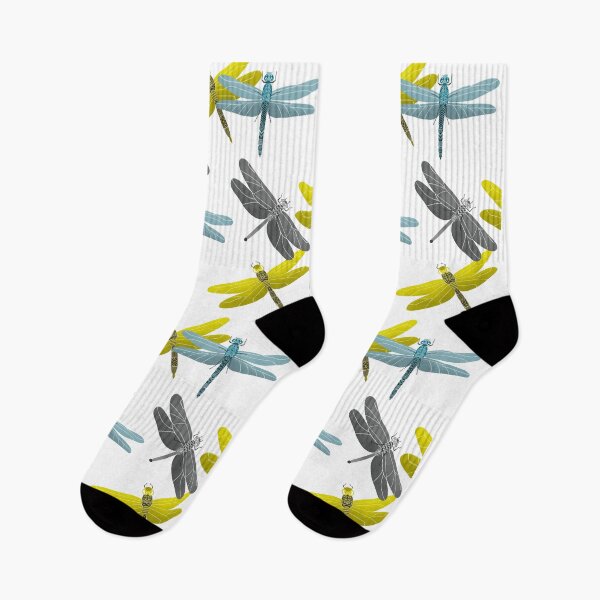 Item preview, Dragonflies Pattern - Yellow and Gray Palette  designed and sold by monitdesign.