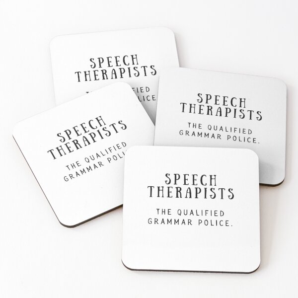 Item preview, Speech Therapists - Qualified Grammar Police | Funny Speech Therapy Design designed and sold by Presto Prints Design.