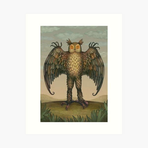 Item preview, Cornish Owlman, Cryptozoology species designed and sold by Cabinet Of Curiosities by Vlad.
