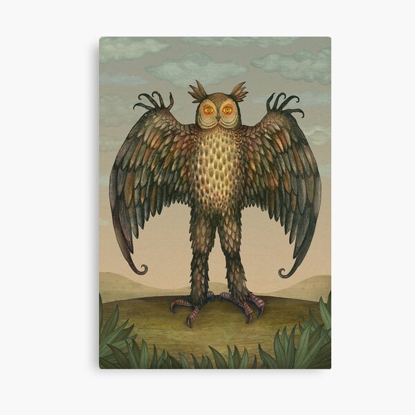 Cornish Owlman, Cryptozoology species Canvas Print