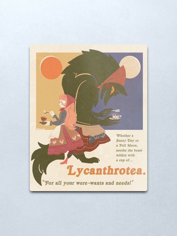 Alternate view of Lycanthrotea Metal Print