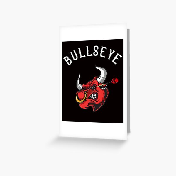 Bullseye dartfan's dart eye Greeting Card