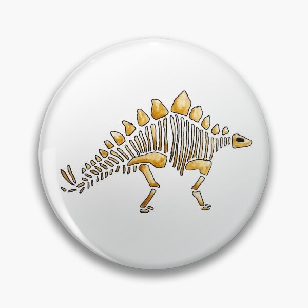 Artikelvorschau, Stegosaurus Skelett Aquarell entworfen und verkauft von KKDrawsALot.