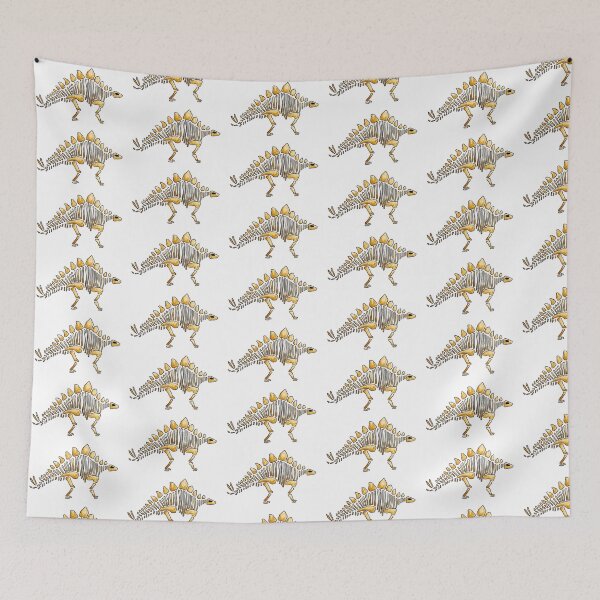 Item preview, Stegosaurus Skeleton Watercolor designed and sold by KKDrawsALot.