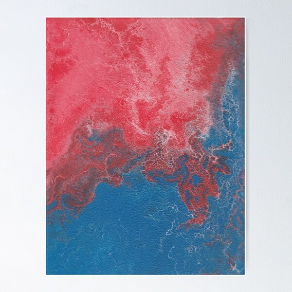 Item preview, Red and Blue Pour designed and sold by PicsByDerek.