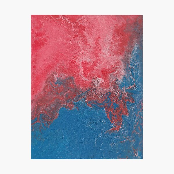 Item preview, Red and Blue Pour designed and sold by PicsByDerek.