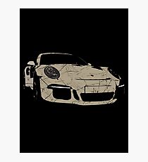 porsche GT3 - vintage Photographic Print