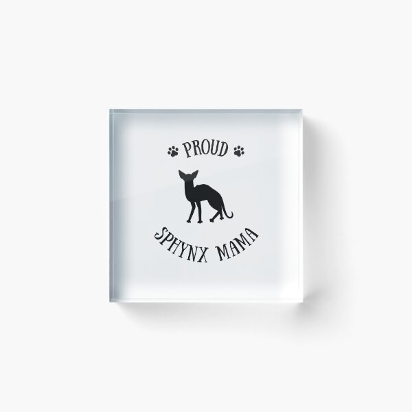 Artikelvorschau, Stolze Sphynx Mama, Sphynx Mama, Geschenk für Sphynx Besitzer entworfen und verkauft von Presto Prints Design.