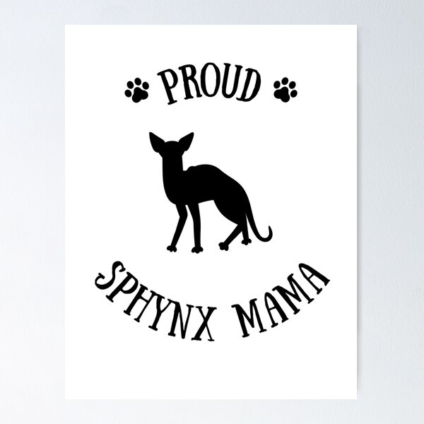 Item preview, Orgullosa Sphynx Mama, Sphynx Mom, Regalo para el propietario de Sphynx designed and sold by Presto Prints Design.