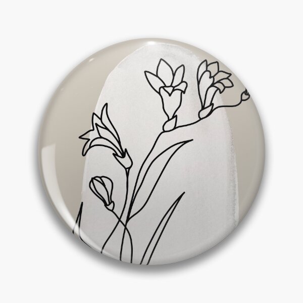 Item preview, minimal wild flower art designed and sold by StudioArtNew.