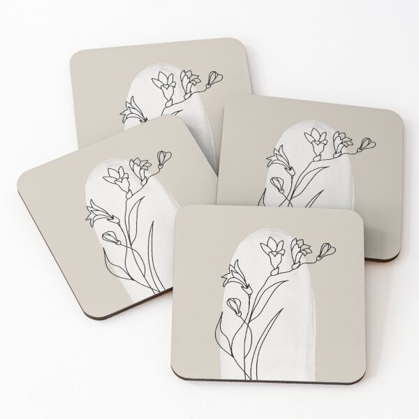 Item preview, minimal wild flower art designed and sold by StudioArtNew.