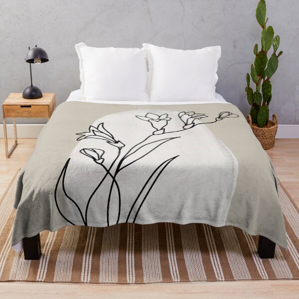 Item preview, minimal wild flower art designed and sold by StudioArtNew.