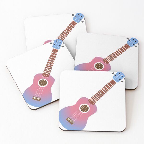 Item preview, Ukulele red blue cute angled designed and sold by Pasan-hpmm.