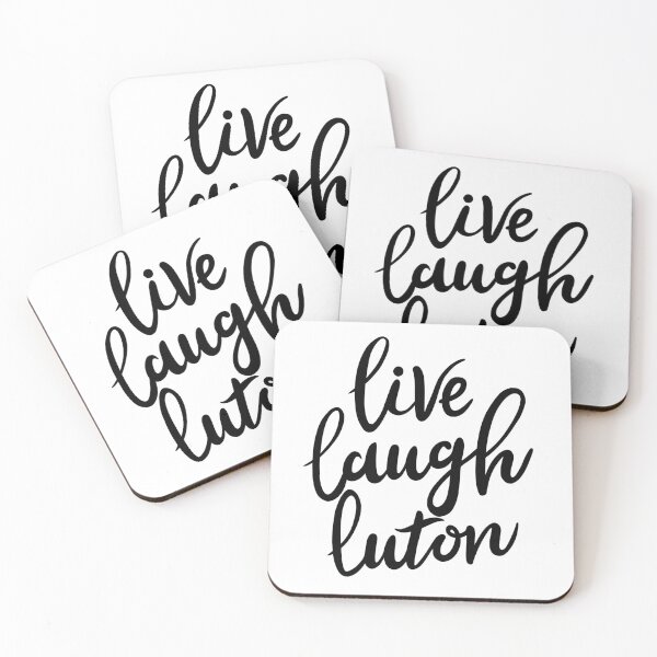 Item preview, live, laugh, luton - calligraphy typography design (black) designed and sold by cameronbaba.