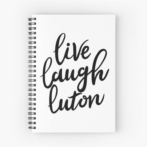Item preview, live, laugh, luton - calligraphy typography design (black) designed and sold by cameronbaba.