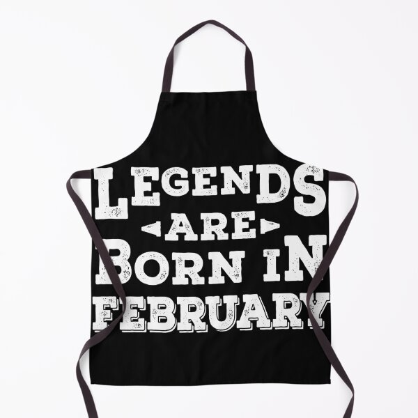 Item preview, Legends are born in February - White Text designed and sold by DzineMon.